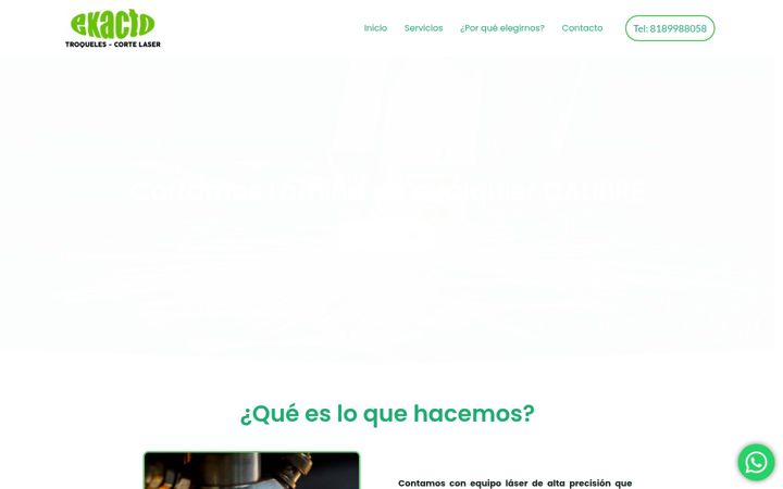 Screenshot of exactolaser.com