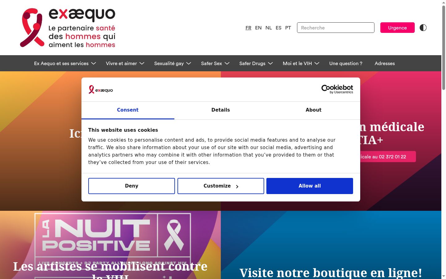 Screenshot tal-banner tal-kunsens muri qabel kwalunkwe interazzjoni