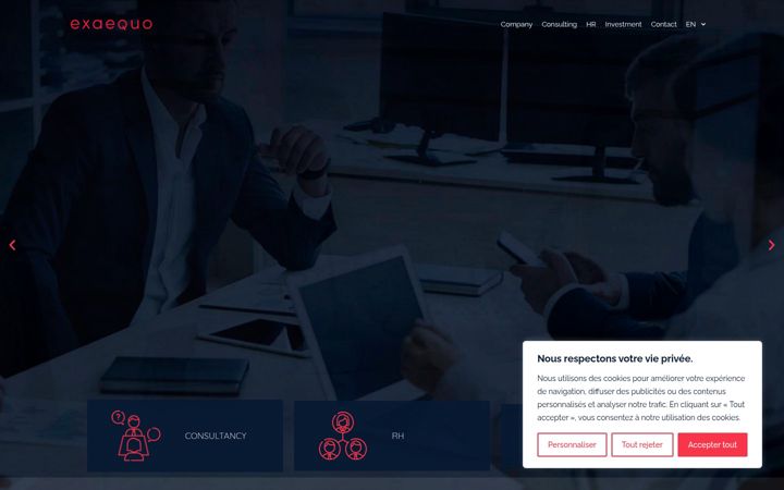 Zrzut ekranu exaequo.io