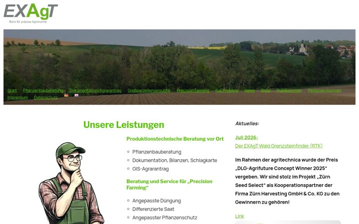 Screenshot of exagt.de