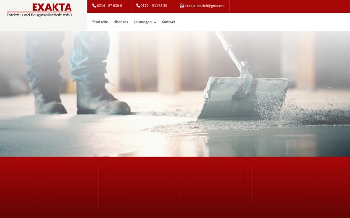 Screenshot of exakta-estrich.de