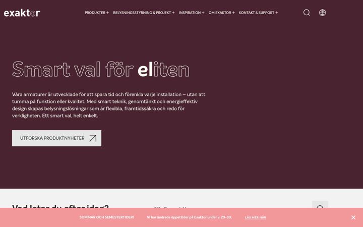 Screenshot of exaktor.com