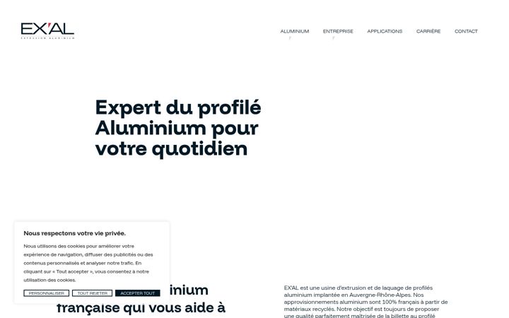 Screenshot of exal-sas.fr