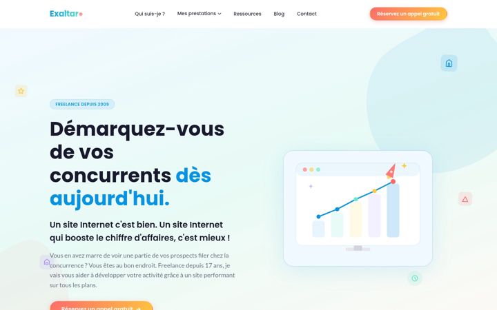 Screenshot of exaltar.fr
