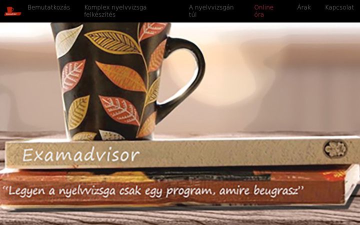 Screenshot of examadvisor-angolnyelvoktatas.hu