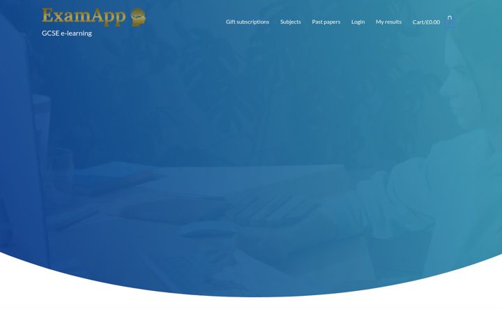 Screenshot von examapp.co.uk