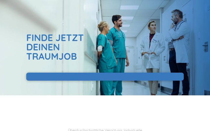 Screenshot of examed-jobs.de