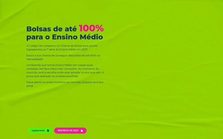 Screenshot of examedebolsas.com.br