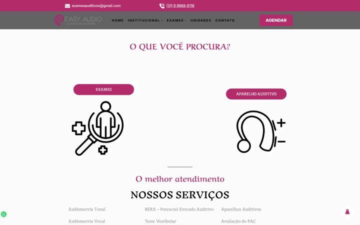 Zrzut ekranu examesauditivos.com.br