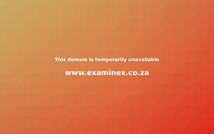 Képernyőkép: examinex.co.za