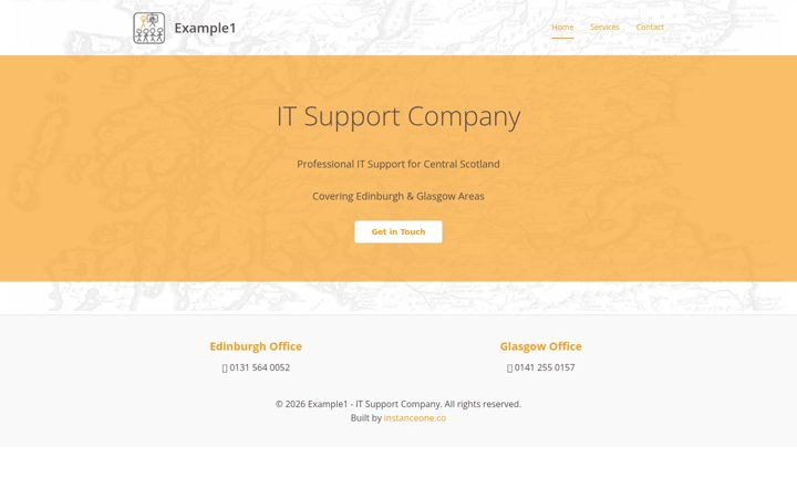 Screenshot of example1.co.uk