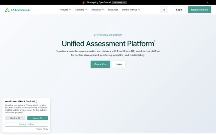 Képernyőkép: examroom.ai