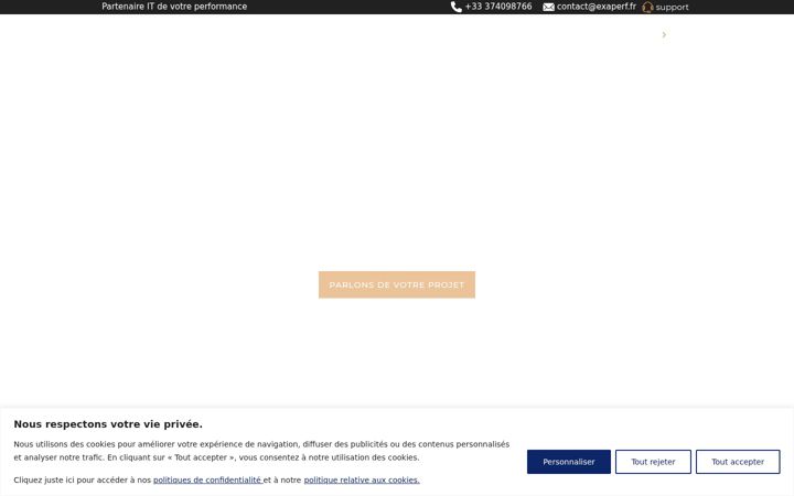 Screenshot of exaperf.fr