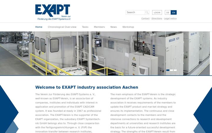 Screenshot of exapt-verein.de