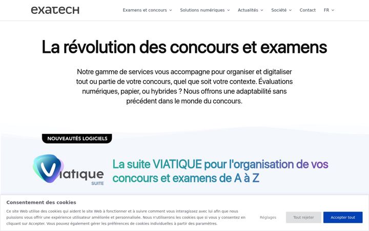 Screenshot of exatech-group.com