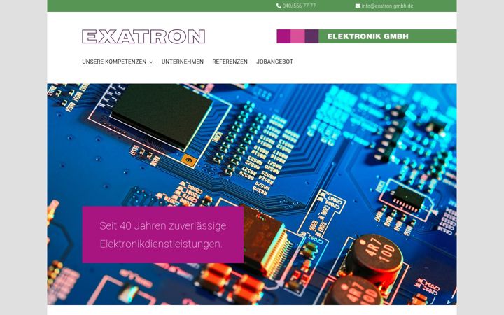 Screenshot of exatron-elektronik.de