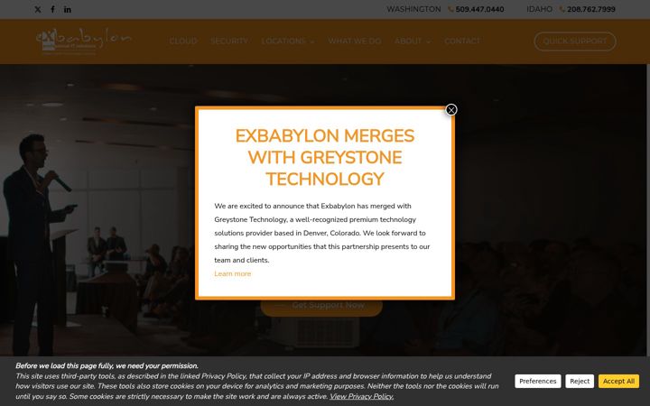 Screenshot of exbabylon.com