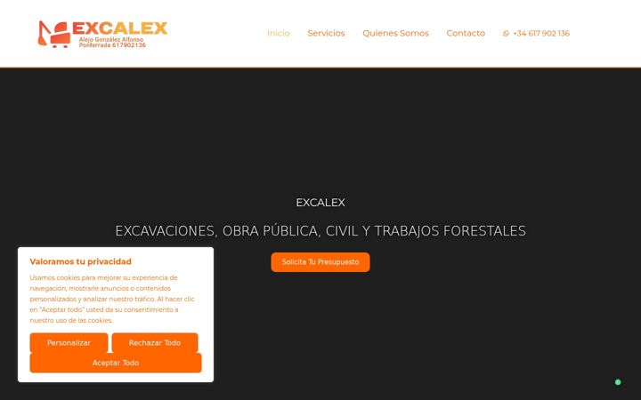 Screenshot of excalex.com