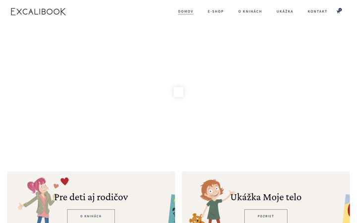 Skærmbillede af excalibook.sk