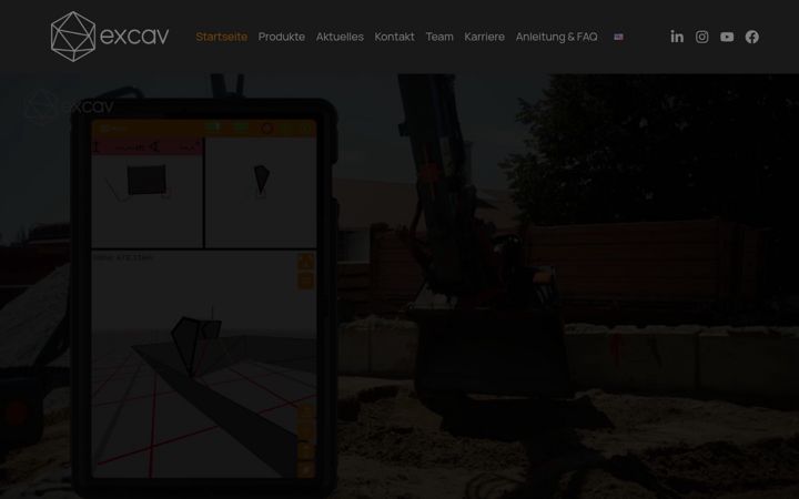 Screenshot of excav.de