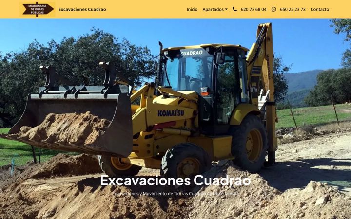 Screenshot of excavacionescuadrao.com