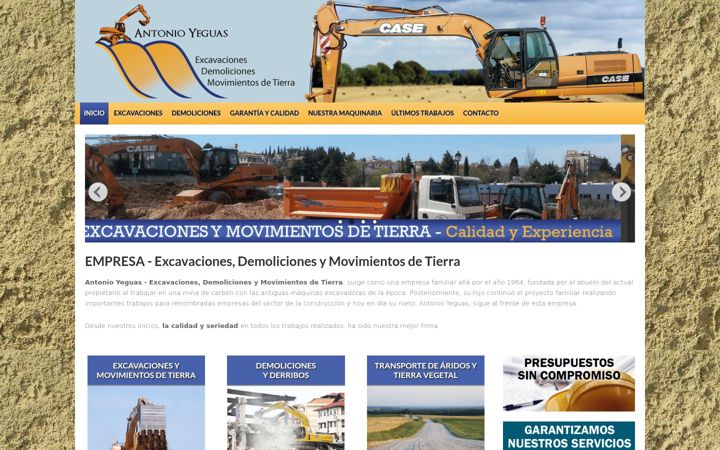 Screenshot of excavacionesgranada.com