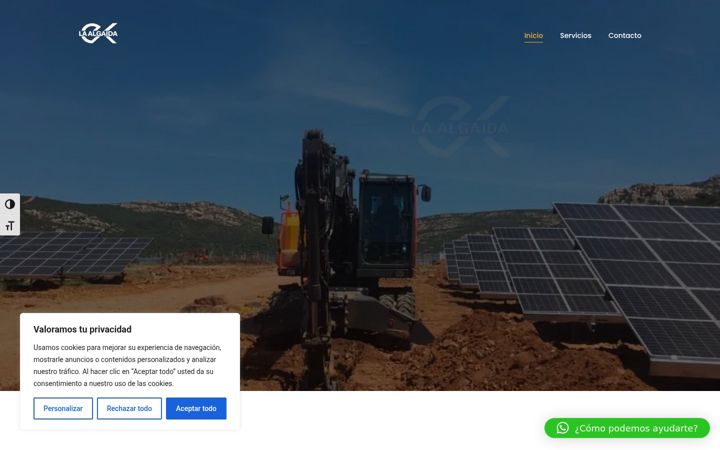 Screenshot of excavacioneslaalgaida.com