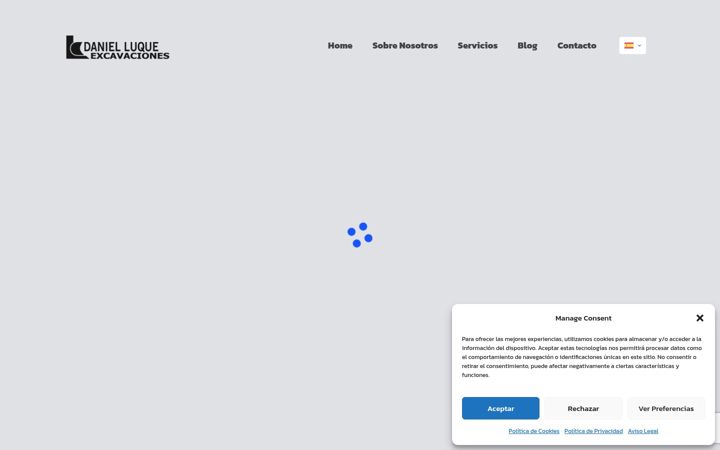 Screenshot of excavacionesluque.es