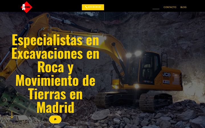 Zrzut ekranu excavacionesmadrid.info