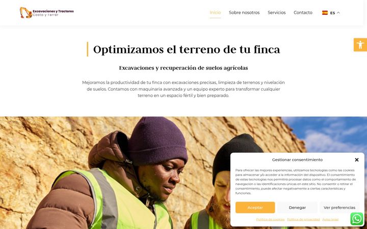 Screenshot of excavacionesytractorescostayferrer.com