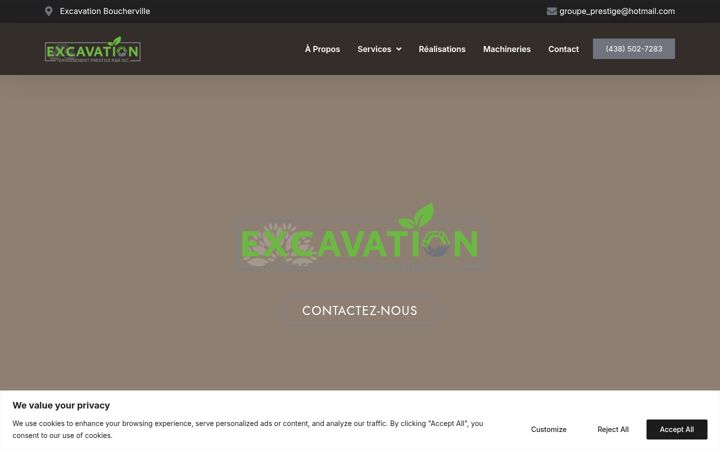 Screenshot of excavation-terrassement-rr.com
