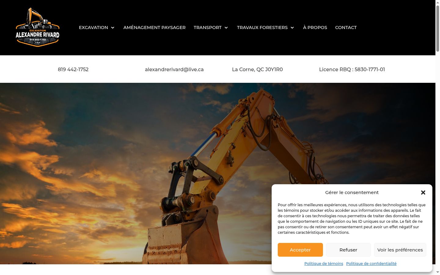 Screenshot tal-banner tal-kunsens muri qabel kwalunkwe interazzjoni