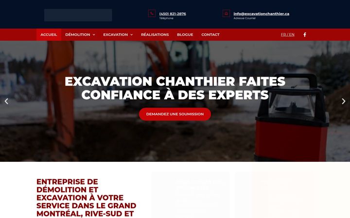 Képernyőkép: excavationchanthier.ca