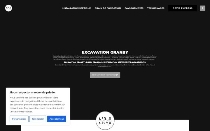 Ekrano kopija excavationgranby.co
