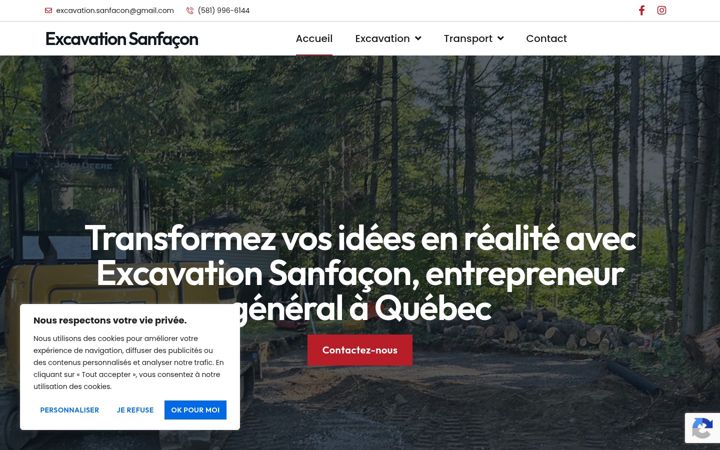 Screenshot of excavationsanfacon.com