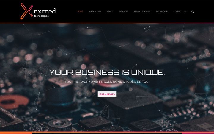 Screenshot di exceedtech.net
