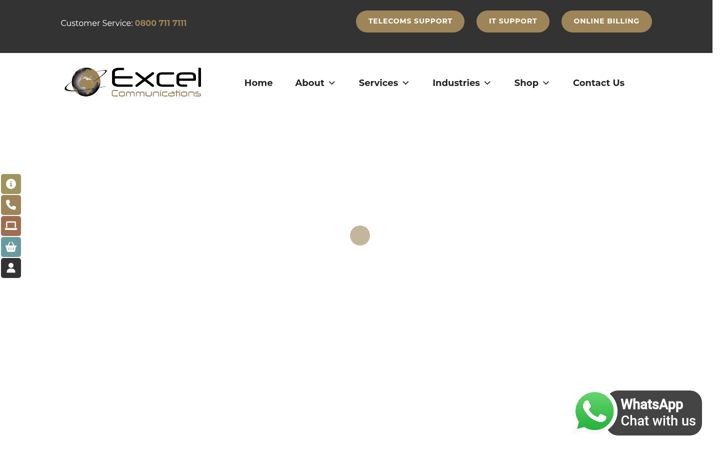 Zrzut ekranu excel-comms.co.uk