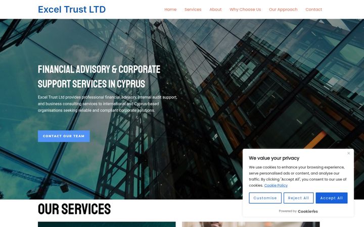 Screenshot of excel-trust.com
