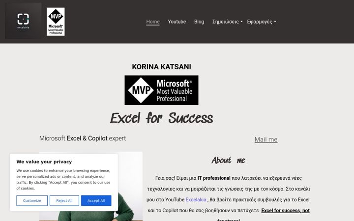 Screenshot of excelakia.com