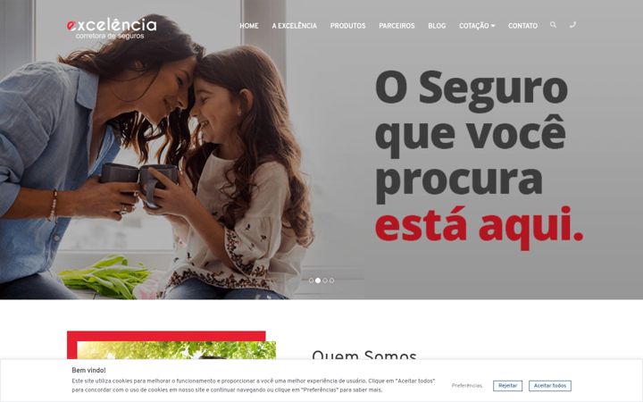Screenshot of excelenciasegurospb.com.br