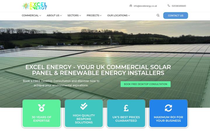Screenshot of excelenergy.co.uk