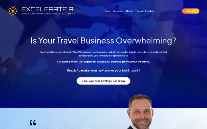 Screenshot of excelerateai.co.uk