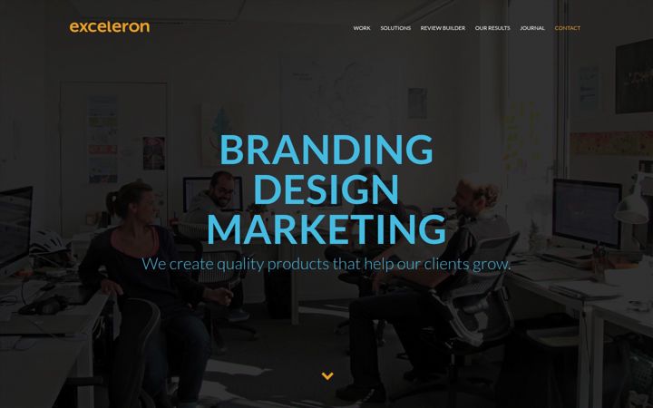 Captura de ecrã de excelerondesigns.com