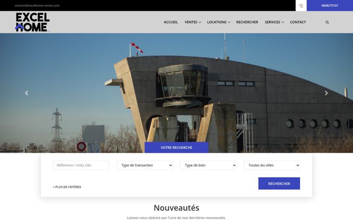 Screenshot of excelhome-immo.com