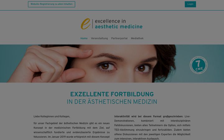 Screenshot of excellence-aesthetic-medicine.com