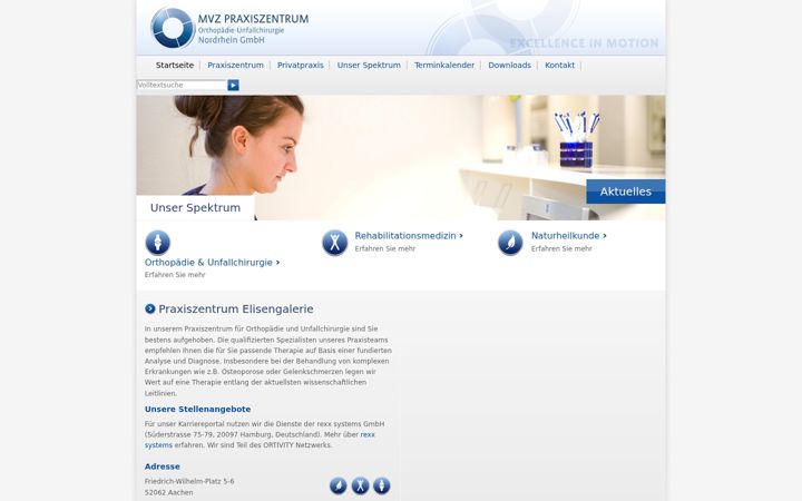 Screenshot of excellence-in-motion.de