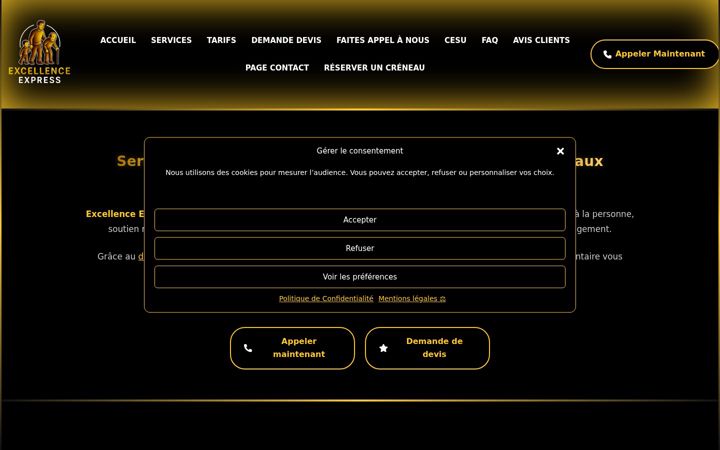 Screenshot of excellenceexpress.fr