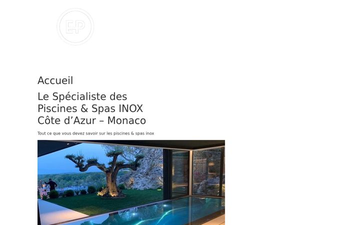 Screenshot of excellencepiscines-cotedazur.com