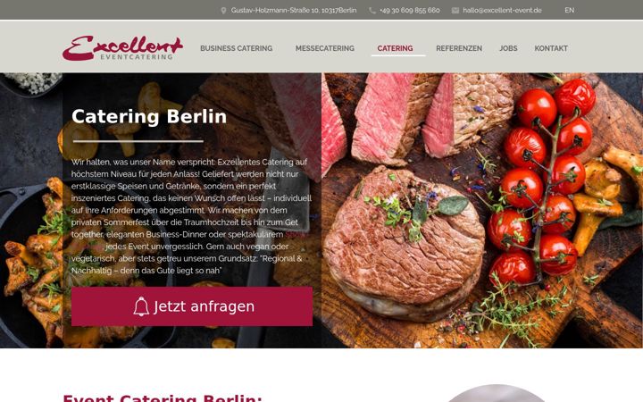 Screenshot of excellent-event.de