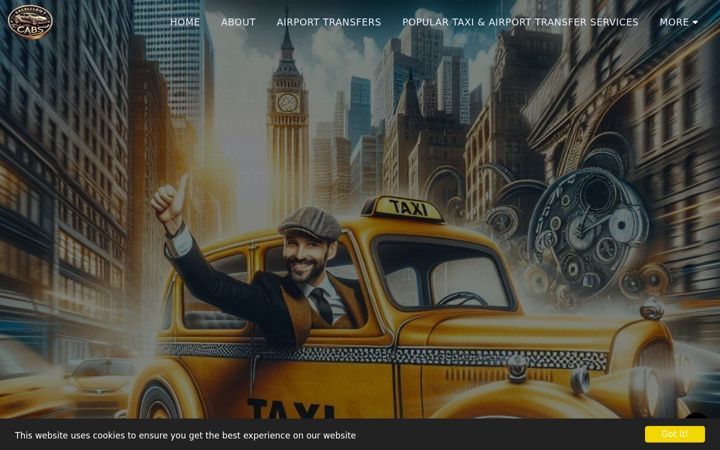Screenshot of excellentcabs.co.uk
